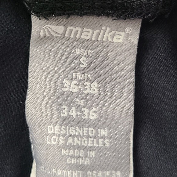 Marika Womens NWT Black Tummy Control Capri High Rise Leggings Size Small - Picture 9 of 11